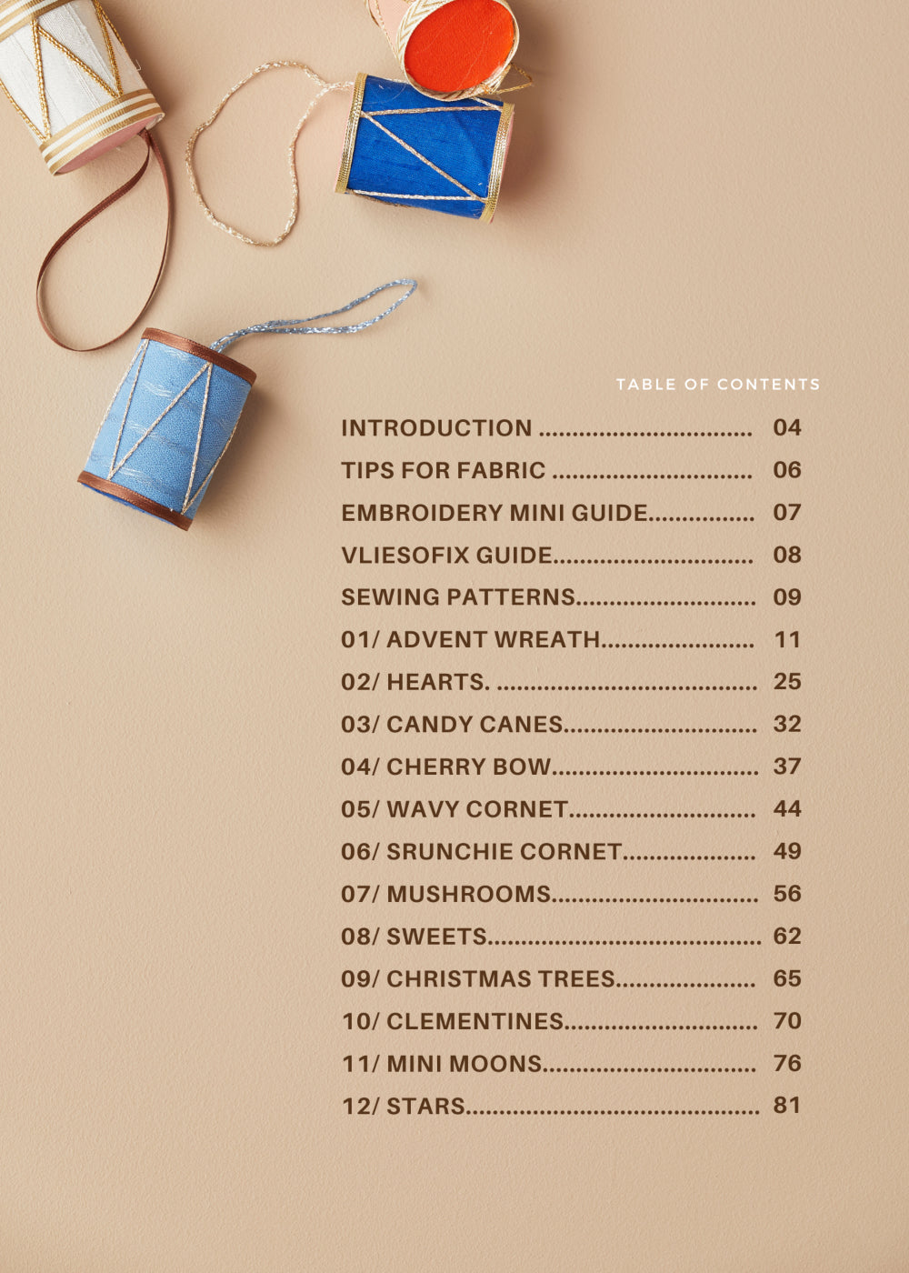 Christmas Ornaments / 21 sewing patterns (PDF)